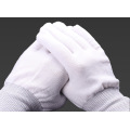 Stock Ready Propósito general Dibujo Pintura Engrosar los guantes de trabajo de seguridad de jardinería de jardinería blanca